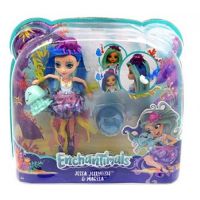 Mattel FKV57 Энчантималс Морские подружки Джесса Медуза, волосы меняют цвет