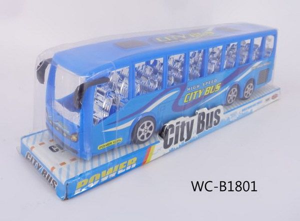JUNFA TQ123-36A Машинка пластмассовая "Автобус", 38х7х7,50 см