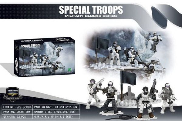 JUNFA XJ-986 Конструктор "Специальные войска" 24,50х4,50х15 см