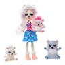 Mattel GJX47 Энчантималс Игровой набор Кукла Полярная медведица Пристина и семья
