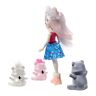 Mattel GJX47 Энчантималс Игровой набор Кукла Полярная медведица Пристина и семья