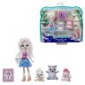 Mattel GJX47 Энчантималс Игровой набор Кукла Полярная медведица Пристина и семья