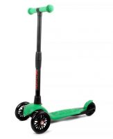 Buggy Boom Alfa 003-0186 Самокат детский трехколесный АЛЬФА с регулируемой складной ручкой (зеленый флюр 86)