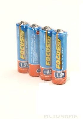 FOCUSRAY R6-no Батарейка FOCUSray Dynamic Power, солевая, (АA), солевая, 4 штуки в пленке