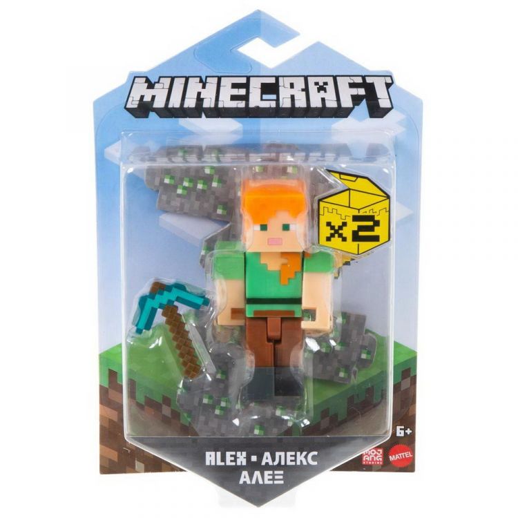 Mattel GTP08 Фигурка Mattel Minecraft базовая с аксессуарами Скелет