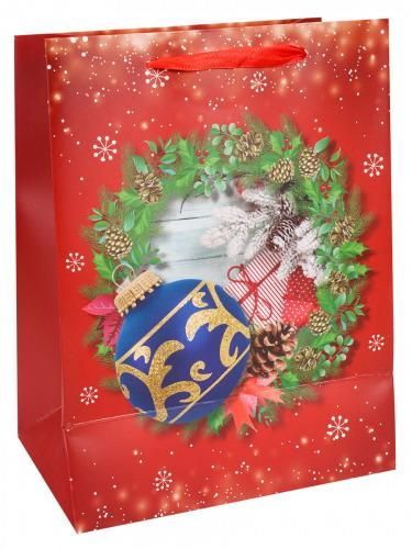 Dream cards ПКП-3770 Пакет подарочный Dream cards Новогодний шар 18x23x10 см