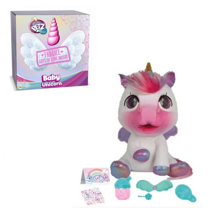 IMC Toys 93881 Мягкая интерактивная игрушка Club Petz Волшебный малыш Единорог Сюрприз в закрытой коробке