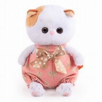 BUDI BASA LB-042 Мягкая игрушка Кошечка Ли-Ли BABY в песочнике с бантом, 20 см