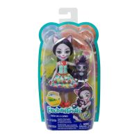 Mattel GJX40 Энчантималс Кукла Сиеста Кэт с любимой зверушкой, 15 см