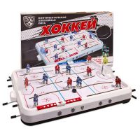 Омский завод электротоваров ОМ-48200KHL Игра настольная Хоккей КХЛ, 74,5x46,5x9,5 см