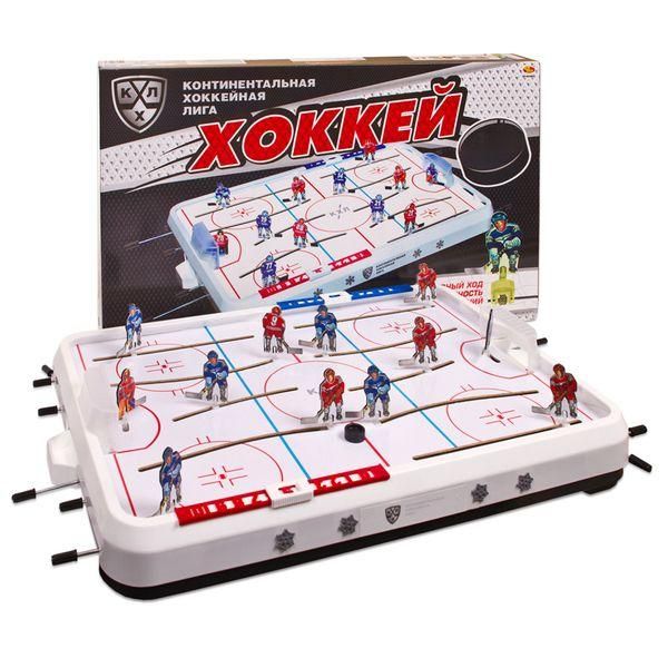 Омский завод электротоваров ОМ-48200KHL Игра настольная Хоккей КХЛ, 74,5x46,5x9,5 см