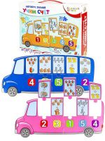 Bright Kids ИН-7640 Обучающая игра BRIGHT KIDS с пазлами Автобус знаний Учим счет