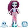 Mattel FKV55 Энчантималс Морские подружки Дольче Дельфин, волосы меняют цвет