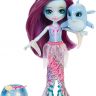 Mattel FKV55 Энчантималс Морские подружки Дольче Дельфин, волосы меняют цвет