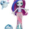 Mattel FKV55 Энчантималс Морские подружки Дольче Дельфин, волосы меняют цвет