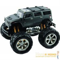 KidzTech 89023 Радиоуправляемый автомобиль Hummer H2 с большими колесами, 1:26, серый