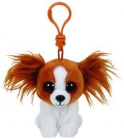 TY 36657 Beanie Babies Брелок плюшевый Щенок Barks, 13 см