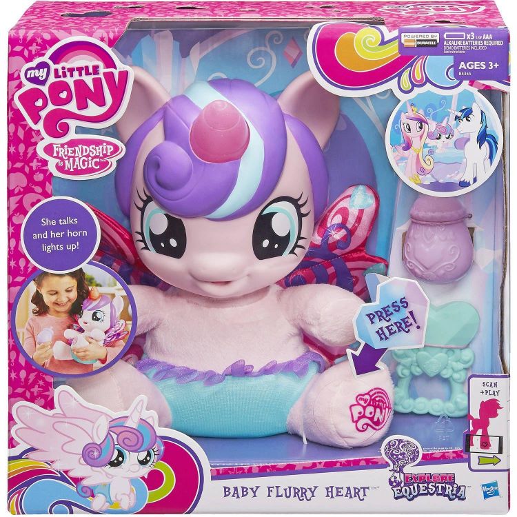 Hasbro B5365 MLP Интерактивная игрушка Пони-малышка Фларри Харт (свет, звук)