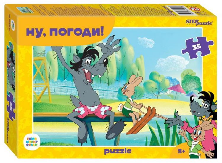 СТЕП ПАЗЛ 91414 Пазл STEP puzzle Ну, погоди! 35 элементов