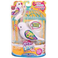Moose 28235 Интерактивная птичка Little Live Pets, белая с блестящими крыльями