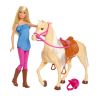 Mattel FXH13 Barbie Игровой набор Кукла Барби Наездница с лошадкой