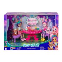 Mattel HFF35 Игровой набор Mattel Enchantimals Чаепитиес двумя куклами, питомцами и аксессуарами