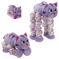 1toy Т13877 Мягкая игрушка Пружиножки Котенок со звуком, 36 см