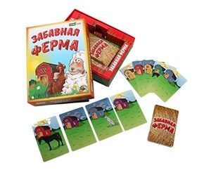 Рыжий кот ИНК-6305 Игра настольная карточная Забавная ферма (обучающая, тактическая, семейная)