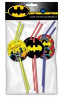 ND Play 282851 Набор трубочек ND Play Batman для коктейля, 6 штук