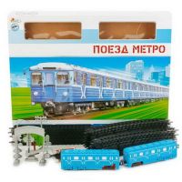 Играем вместе B806137-R11 Железная дорога Поезд метро, свет+звук, 695 см,с аксессуарами