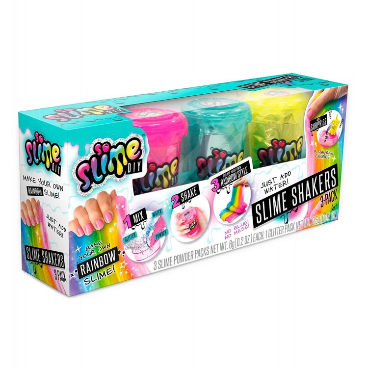 Canal Toys SSC003 Набор для изготовления слайма So slime diy серии «Slime Shaker» Rainbow, 3 слайма в комплекте