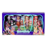 Mattel FTN36 Энчантималс Подарочный набор из 4 кукол "Счастливые друзья"