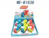 JUNFA 546 Игрушка заводная. Паровозик со звуковыми эффектами, 6 шт дисплее.