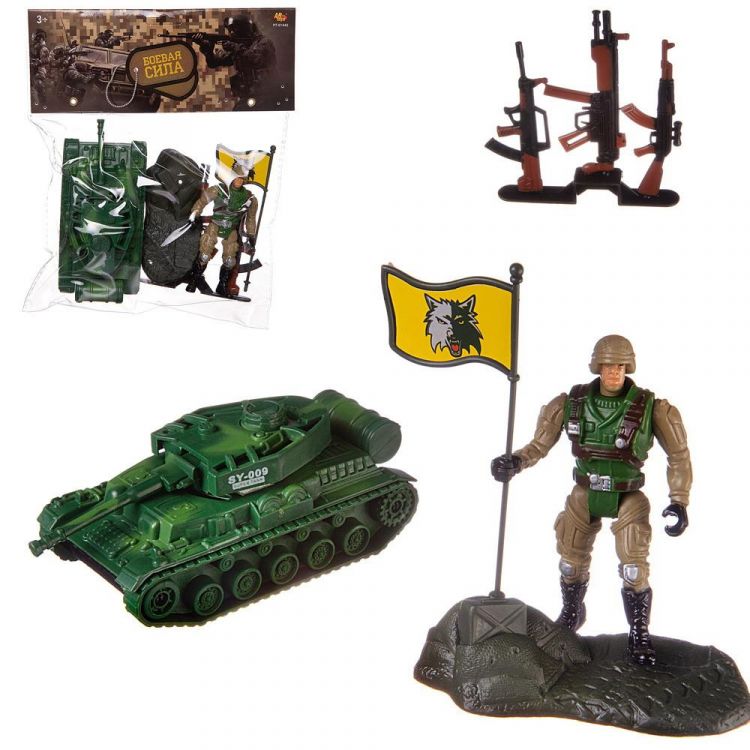 ABtoys (АБтойс) PT-01442 Игровой набор Abtoys Боевая сила Танк, фигурка солдата, акссесуары, в пакете ABtoys (АБтойс) PT-01442 Игровой набор Abtoys Боевая сила Танк, фигурка солдата, акссесуары, в пакете