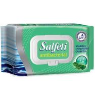 Salfeti Ins-SA-72 Салфетки влажные антибактериальные, контейнер с пластиковым клапаном, 72 шт.