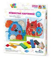 ORIGAMI 03263 Набор 3D-лепка Пушистые картинки.Для Малышей. Кот и Пес.