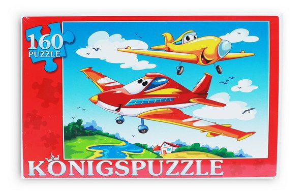 Konigspuzzle ПК160-5828 Пазл Веселые самолеты, 160 элементов