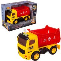 ABtoys (АБтойс) C-00446 Машинка инерционная ABtoys Самосвал со звуковыми и световыми эффектами 1:36, 20x10x14 см