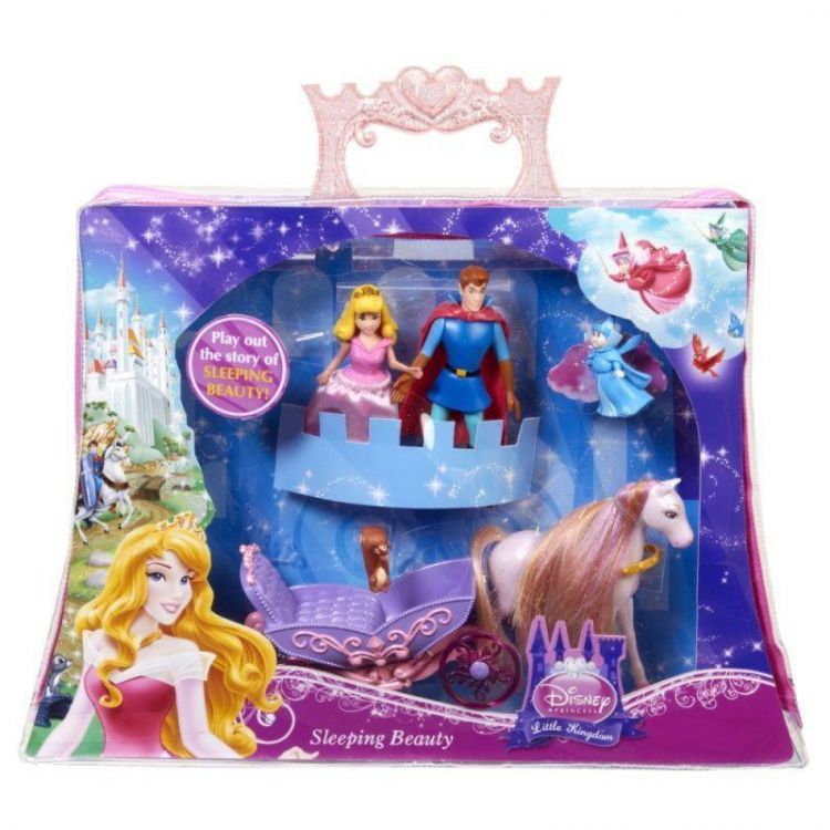 Mattel X9430 Набор подарочный с мини-куклой "Disney Принцесса – Маленькое королевство" Аврора