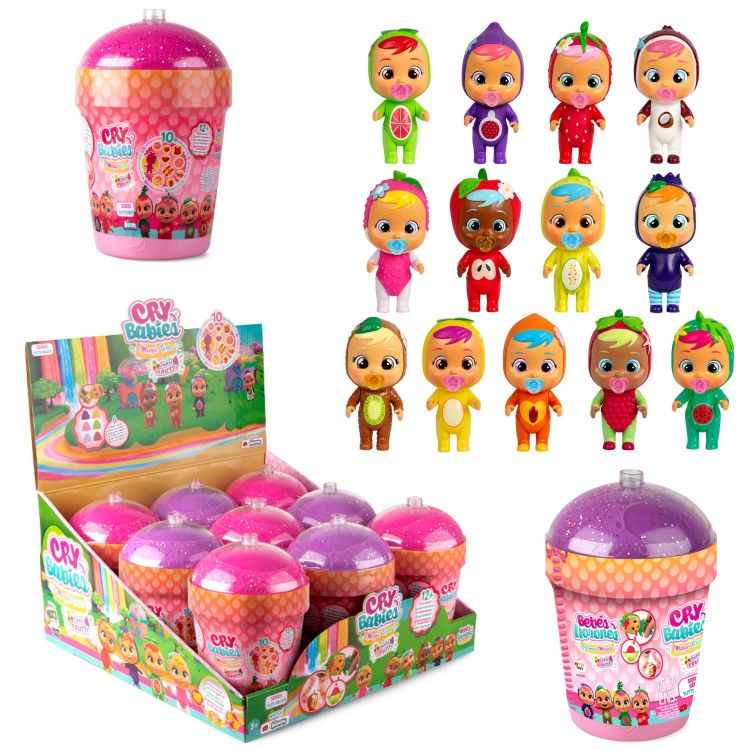 IMC Toys 93355/1 Кукла IMC Toys Cry Babies Magic Tears серия Tutti Frutti Плачущий младенец в комплекте с домиком и аксессуарами