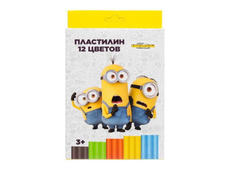 CENTRUM 83296 Пластилин CENTRUM "Миньоны" 12 цветов стека пластиковая 240г CENTRUM 83296 Пластилин CENTRUM "Миньоны" 12 цветов стека пластиковая 240г