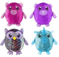 Beverly Hills SMZ01002 Shimmeez Мягкая игрушка Шиммиз Сова в пайетках, 35 см