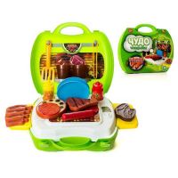 AB-Toys PT-00459 Детская кухня "Чудо-чемоданчик" Гриль, 23 предмета