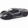 RMZ City 554030 Машина металлическая Porsche 918 Spyder, 1:32, черный матовый цвет