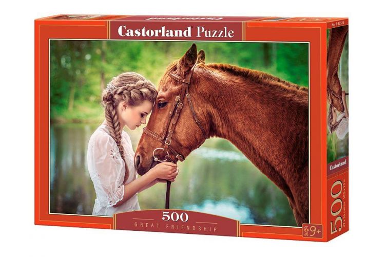 Castorland B-52516 Пазл Девушка и лошадь, 500 деталей