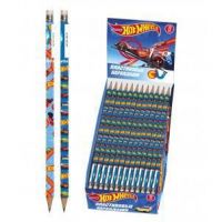 Centrum 88720 Карандаш чернографитный "Hot Wheels", деревянный, с ластиком, заточен