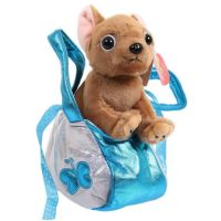 ABtoys (АБтойс) M4927 Мягкая игрушка Abtoys Животные в сумочках. Щенок коричневый, 16 см