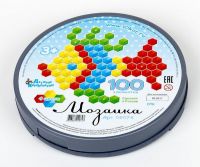 Десятое королевство 02074ДК Мозаика круглая шестигранная 100 эл (пластиковая коробка)