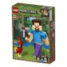 Lego Minecraft 21148 Конструктор Лего Майнкрафт Большие фигурки S1, Стив с попугаем, 159 деталей