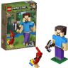 Lego Minecraft 21148 Конструктор Лего Майнкрафт Большие фигурки S1, Стив с попугаем, 159 деталей